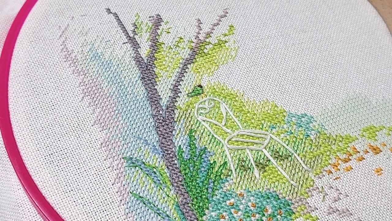 Flosstube 136 Stitch With Me: Xiu Craft Secret Garden - Part 2
