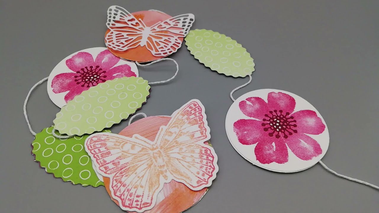 Frühlingsdeko. Girlande. Stampin' Up!