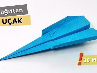 Kağıttan Uçak Yapımı, Origami Jet Uçağı Nasıl Yapılır? 10 METRE UÇMA GARANTİLİ