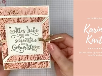 Karins Karte | DIY Geburtstagskarte einfach mit WOW Effekt | gebastelt mit Stampin‘ Up! Produkten