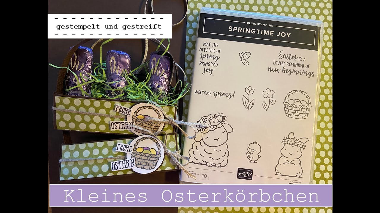 Kleines Osterkörbchen | Springtime Joy | Hasengarage | Anleitung mit Produkten von Stampin Up