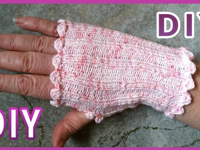 Leichte Handstulpen für den Übergang stricken und häkeln • DIY   * Julebuergerfee