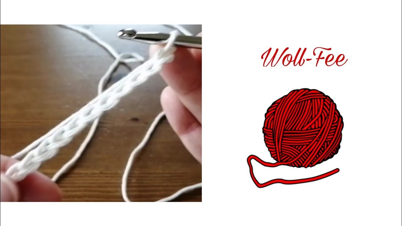 Luftmaschen häkeln,  Häkeln lernen ganz einfach