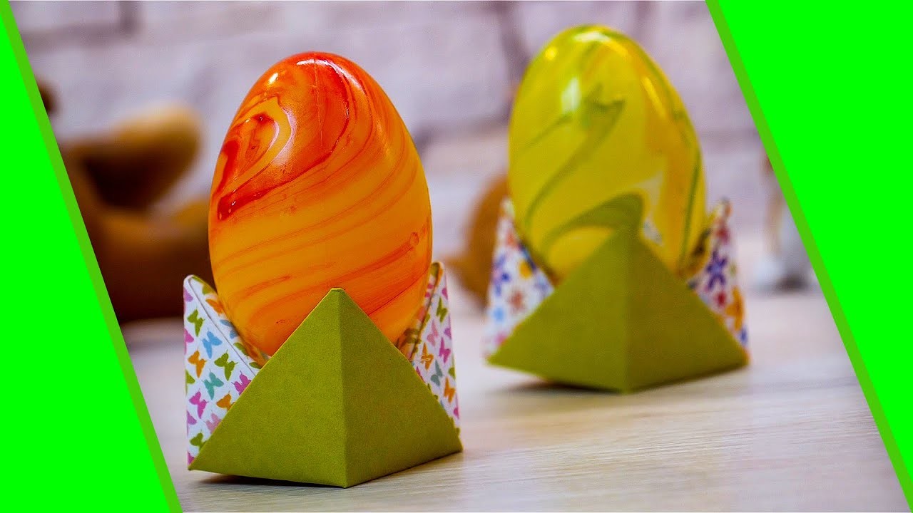 Origami Eierbecher ohne Kleber selber machen | Tolle Bastelidee zu Ostern
