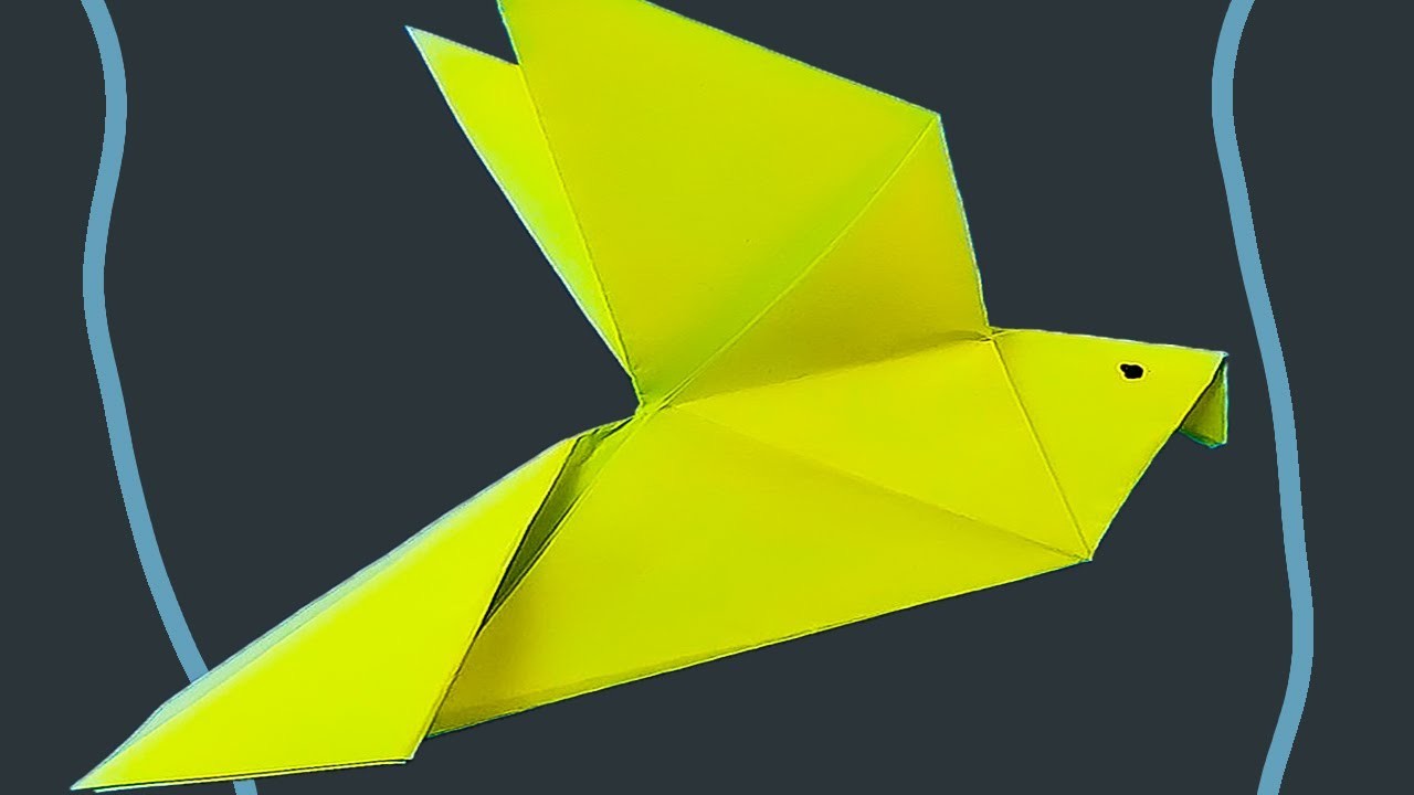 Origami Vogel basteln aus Papier | Schnell und Einfach einen Vogel basteln