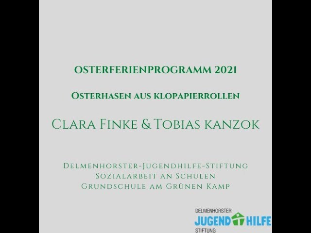 Osterhase aus Klopapierrolle basteln DIY Finke Kanzok Osterferienprogramm Sozialarbeit an Schulen