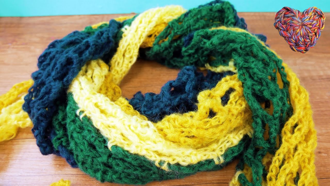 XXL Frühlings Tuch in tollen Farben | Dreiecks Tuch einfach selber machen | Häkeln Lernen