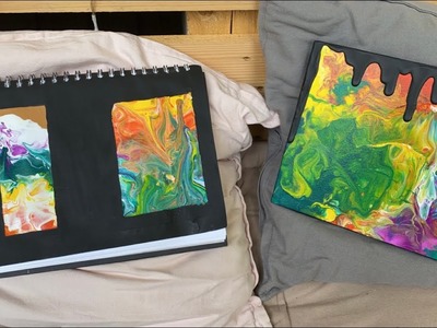 Acryl-Gemälde (Pustetechnik) - Es wird BUNT! ????