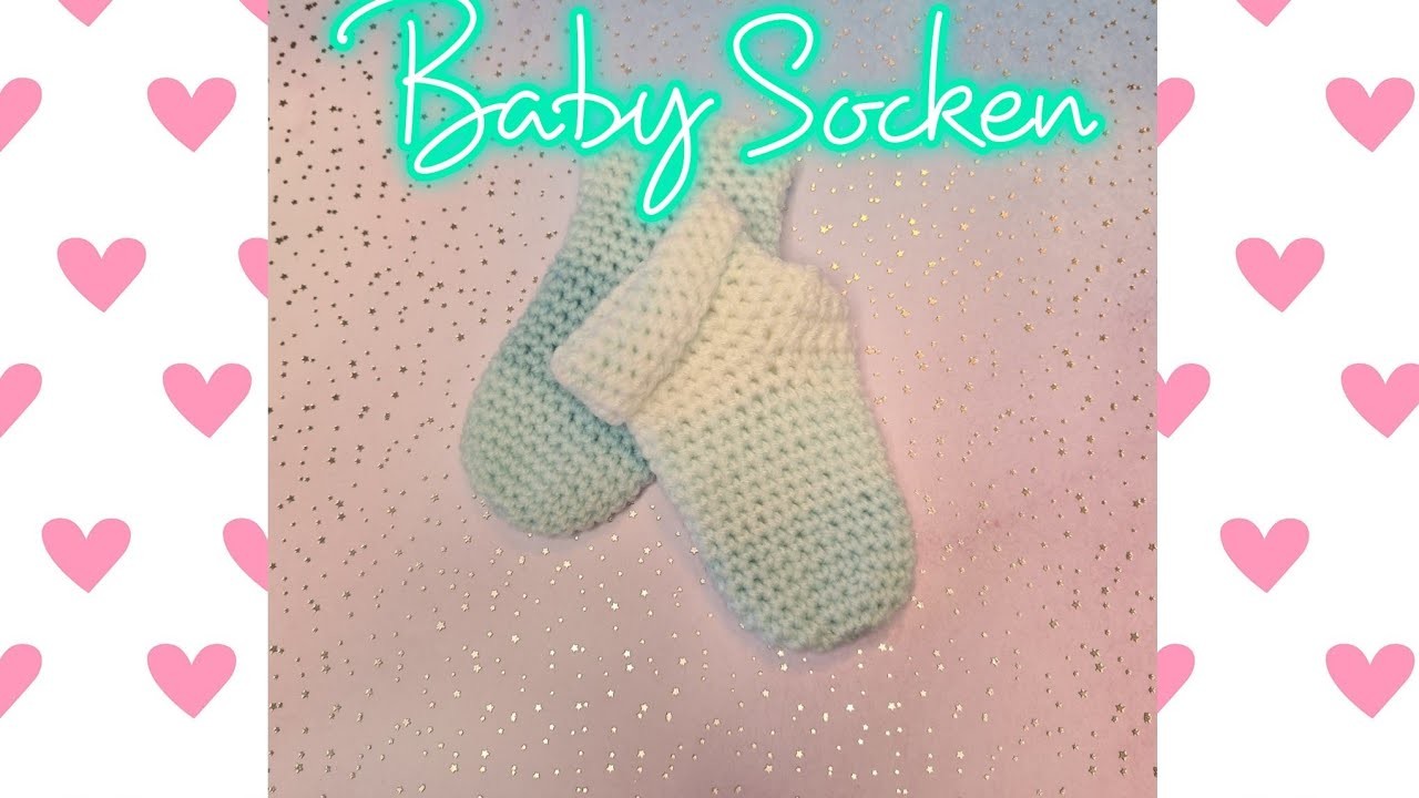 Baby Socken häkeln | super einfach | Geschenk zur Geburt