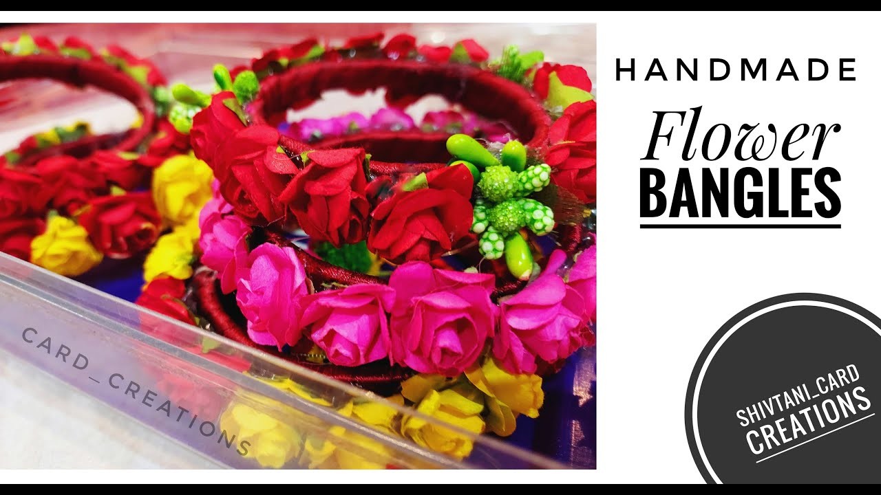 Handmade Floral Bangles???? Rakhi Special || Floral DIY Bangles ❤