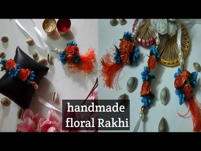 Handmade floral rakhi# Lumba Rakhi# Priya Rakhi# DIY kids Rakhi# 5 minute mein Banaye Sundar Rakhi