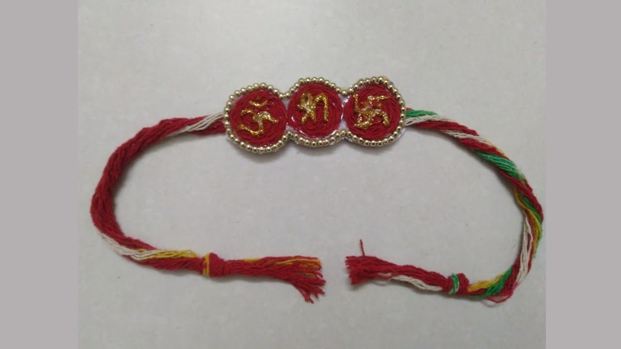 Handmade rakhi.Diy Rakhi.rakhi making.2021 rakhi