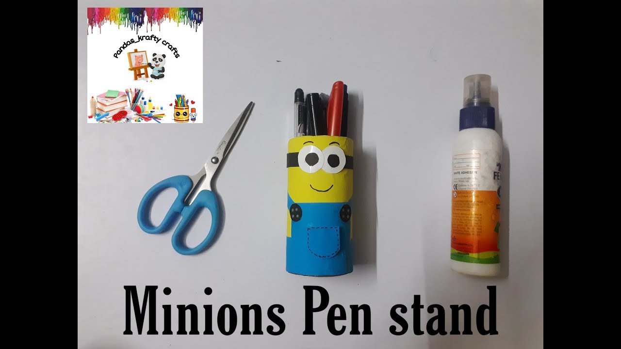 Minions Pen stand | DIY handmade pen stand
