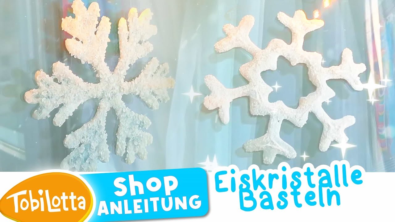 Schneeflocken Eiskristalle Fensterdeko Winter Advent basteln mit Kindern  Winter bastelideen DIY
