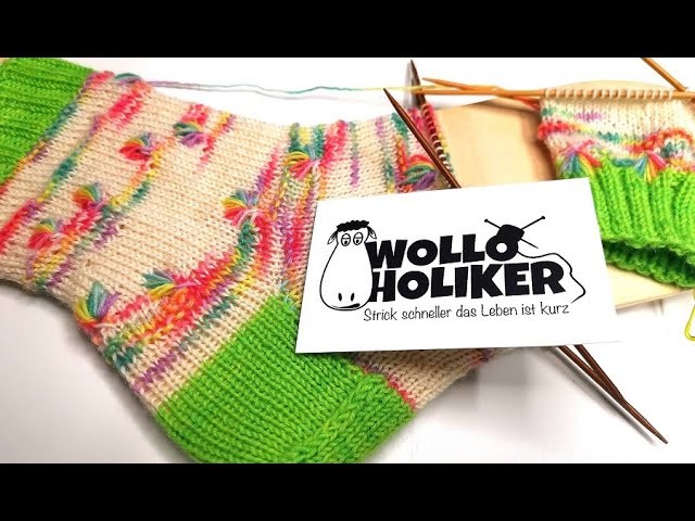 Assignet Pooling ohne Löcher Sockenanleitung