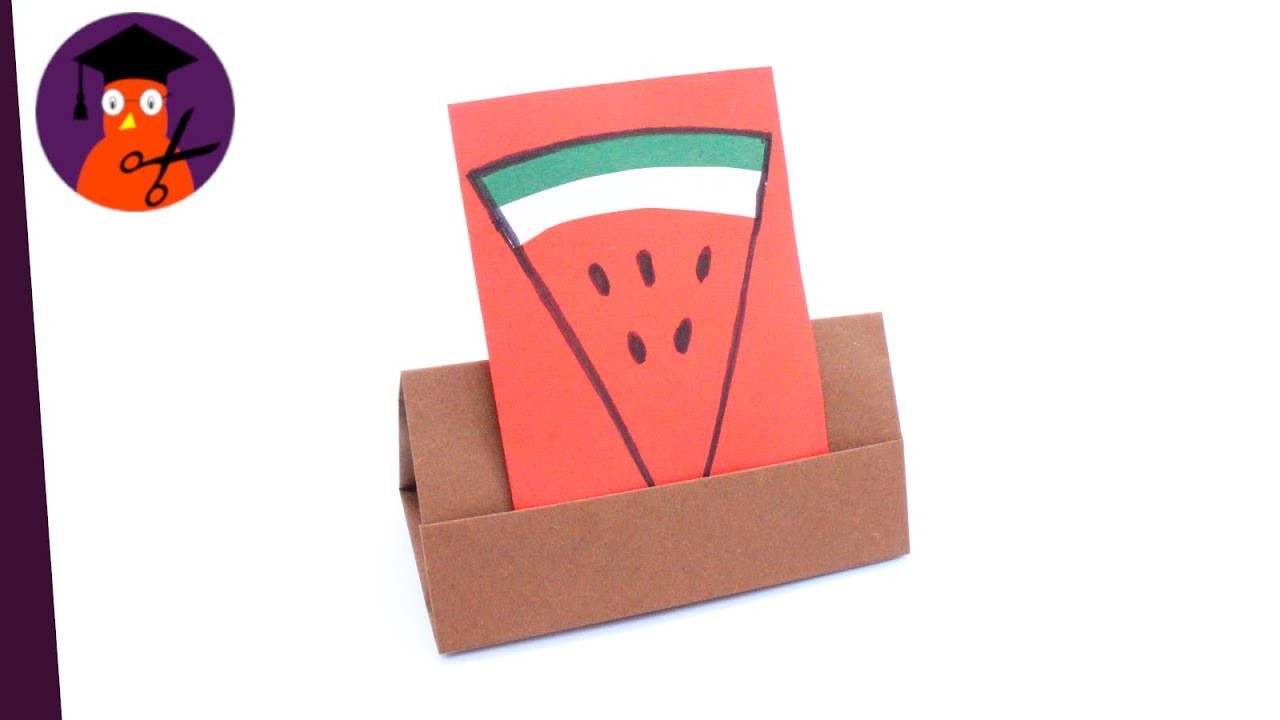 Basteln mit Papier Kartenhalter DIY für Karten an Geburtstag & Muttertag #wplus.tv