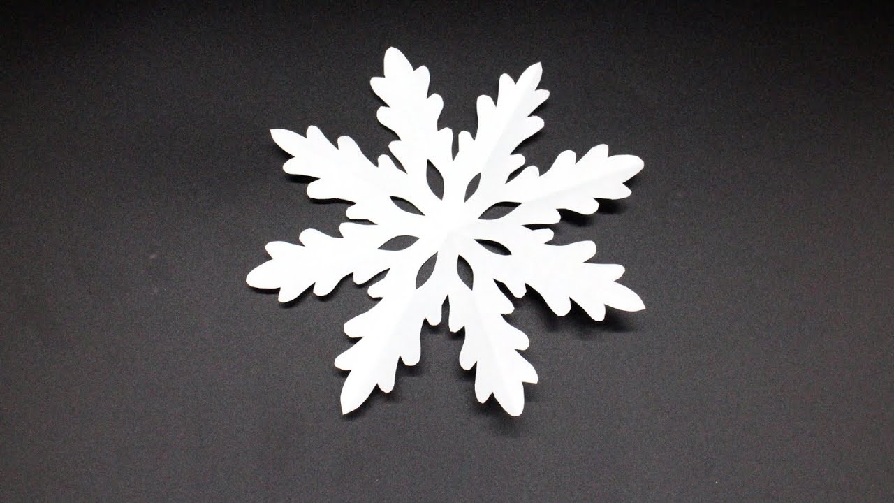 Basteln mit Papier Schneeflocke für Advent, Winter & Weihnachten W+