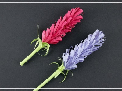 DIY Lavendel aus Papier basteln | Deko Blumen selber machen