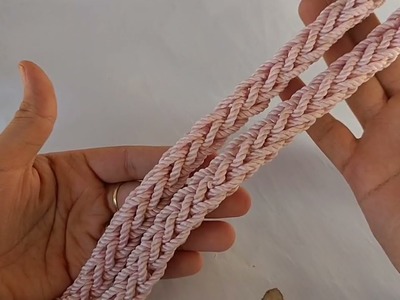 طريقه جديده و سهله لعمل يد شنطه كروشيه