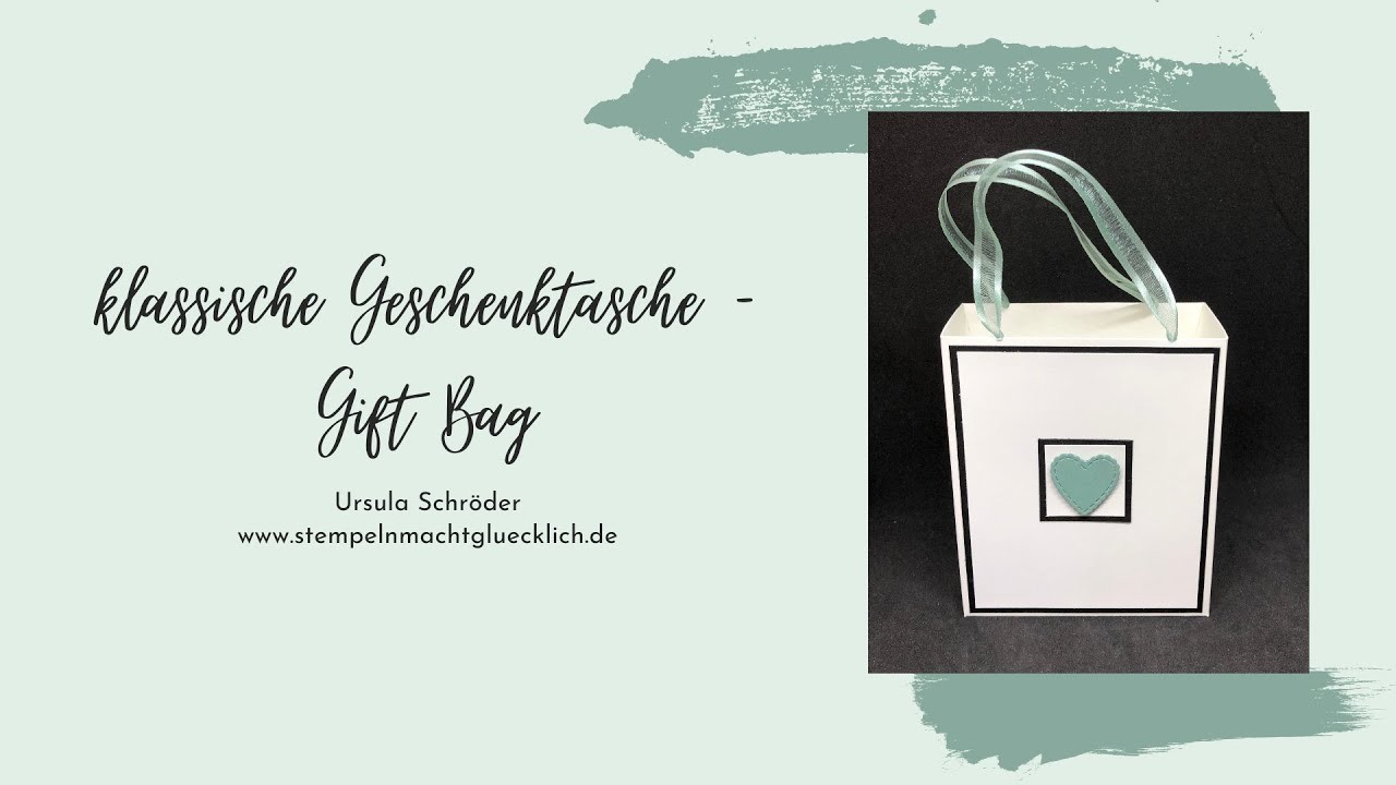 Klassische Geschenktasche - Giftbag | Stampin' UP! - YouTube Hop Team Kreativstempel