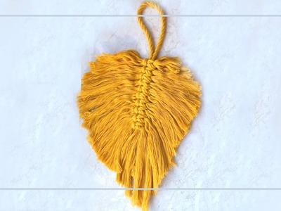 Makramee FEDER knüpfen super SCHNELL und EINFACHgemacht