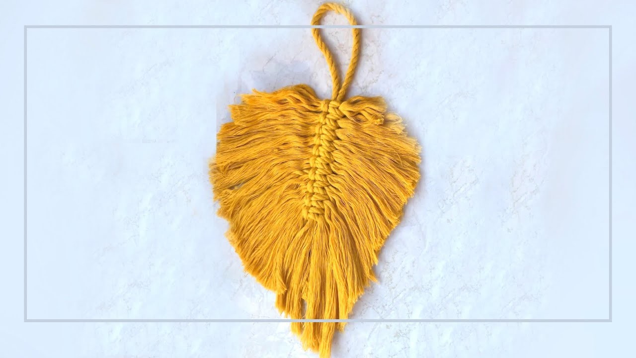 Makramee FEDER knüpfen super SCHNELL und EINFACHgemacht