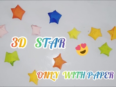 Origami 3D Stars |Paper Stars | 3D Stars|Origami paper craft|