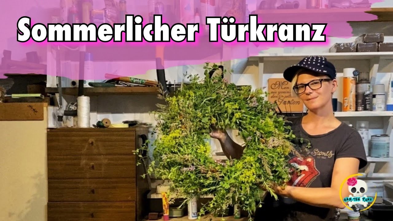 Türkranz. Sommerdeko Hauseingang ( Sommerkranz )