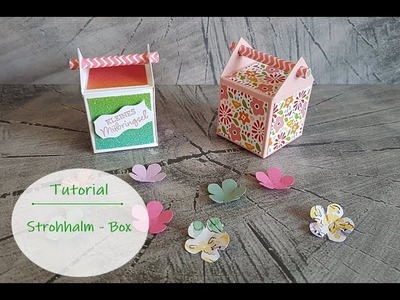 Tutorial - Strohhalm Box | Regenbogenpapier | Verpackung