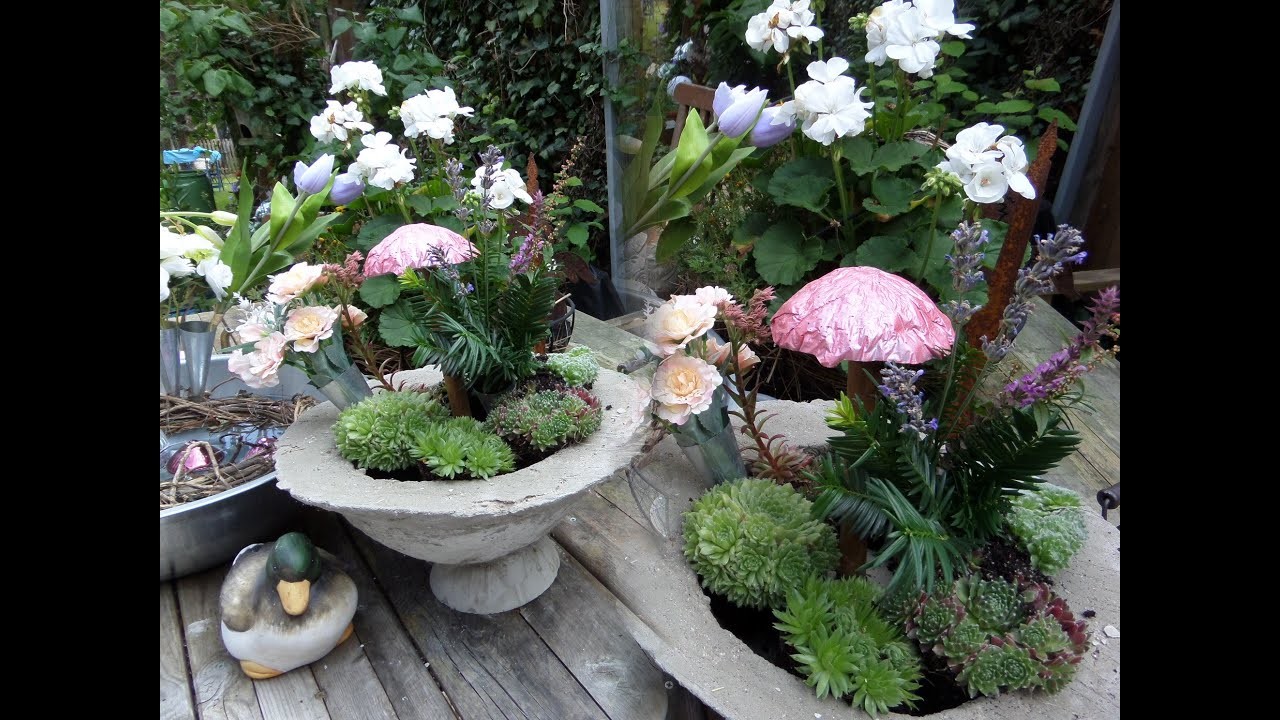 DIY: Nostalgie Shabby Chic BETON Sockelschale mit Sukkulenten. & viel MEHR lass dich überraschen :))