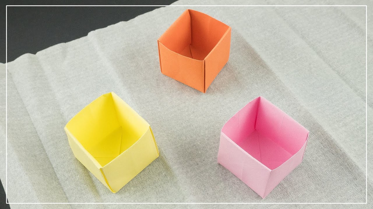 DIY Origami Box basteln | Aufbewahrungsbox aus Papier selber machen