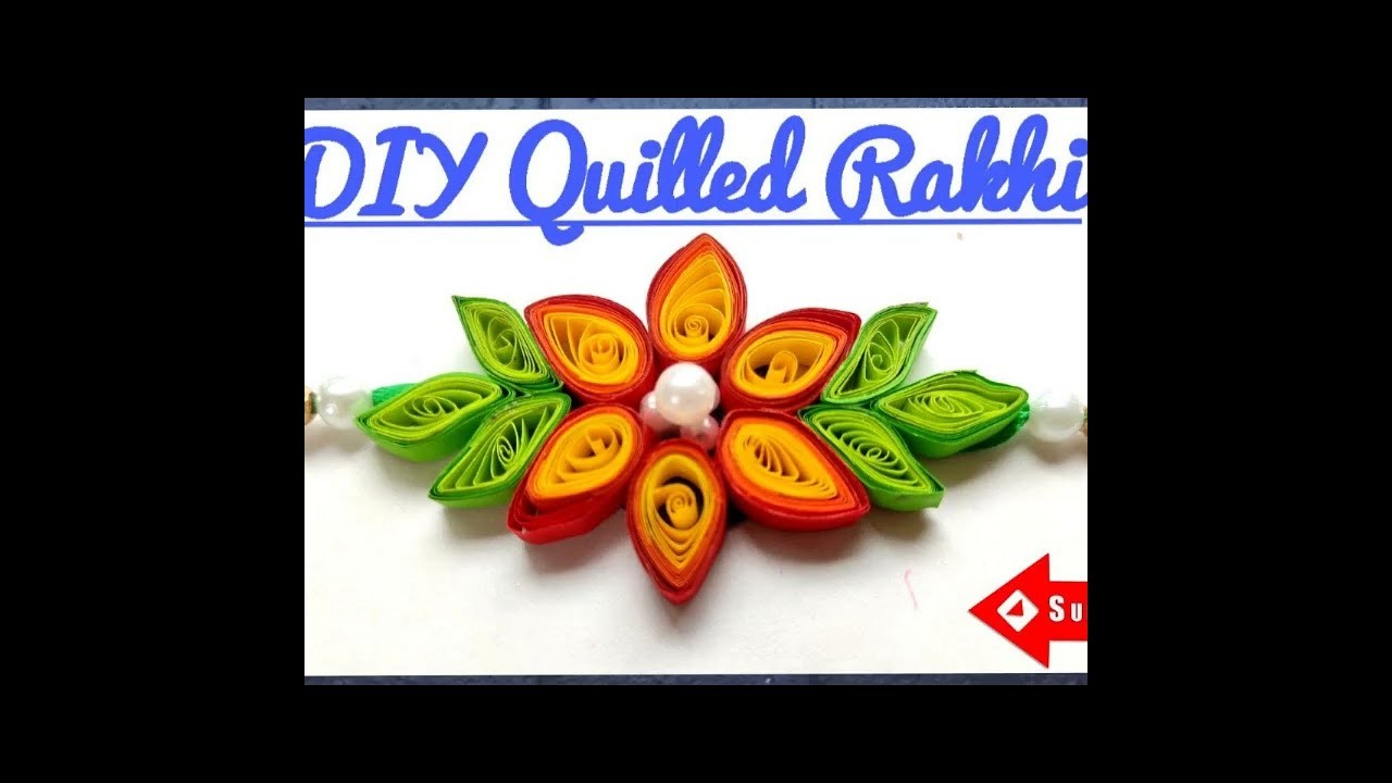 DIY Rakhi | Handmade Designer Rakhi || DIY Quilling Rakhi 2021 || Raksha Bandhan Special | #shorts