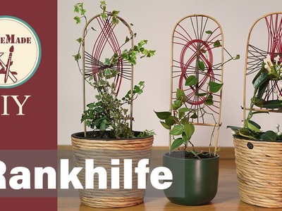 DIY | Rankhilfe selber machen | Dekoratives Gitter für Rankpflanzen | Climbing aid for indoor plants