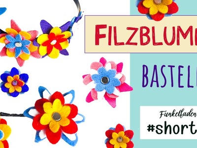 FIlzblumen basteln mit dem Cricut Maker Shorts YT #shorts