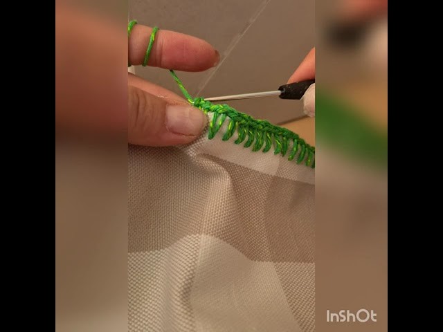 Häkel stoffrand bordüre