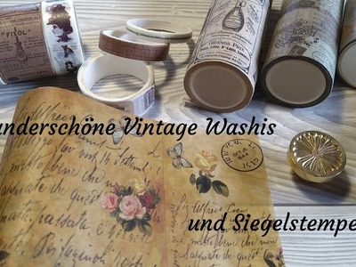 Kooperation mit craspire.com - Vintage Washitapes und Siegelstempel ^^