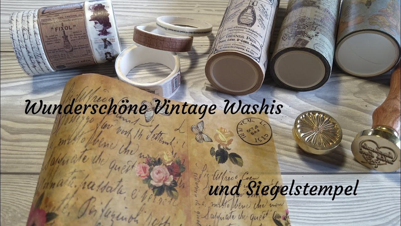 Kooperation mit craspire.com - Vintage Washitapes und Siegelstempel ^^