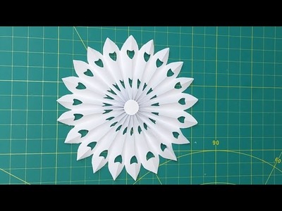 Simple Paper snowflake - 3d paper snowflakes