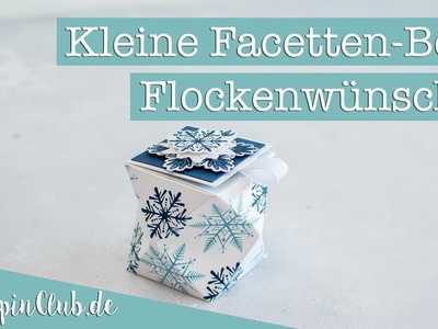 Anleitung: Kleine Facetten-Box mit dem Stampin' Up!® Produktpaket Flockenwünsche für Weihnachten