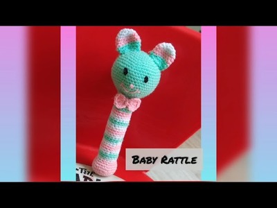 Crochet Baby Rattle.Baby Rattle.Handmade Rattle.DIY crafts