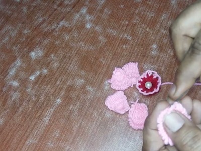 DIY Handmade woolen flower