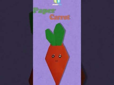 DIY Paper Carrot ???? | Fun Paper Crafts to do at home | Easy Paper Crafts for kids | Sparkle Box