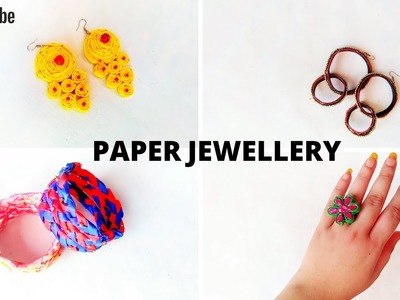 Handmade paper Jewellery.DIY Paper Jewellery.DIY Paper EarRing.Jewellery.Paper Craft. ART BRAND