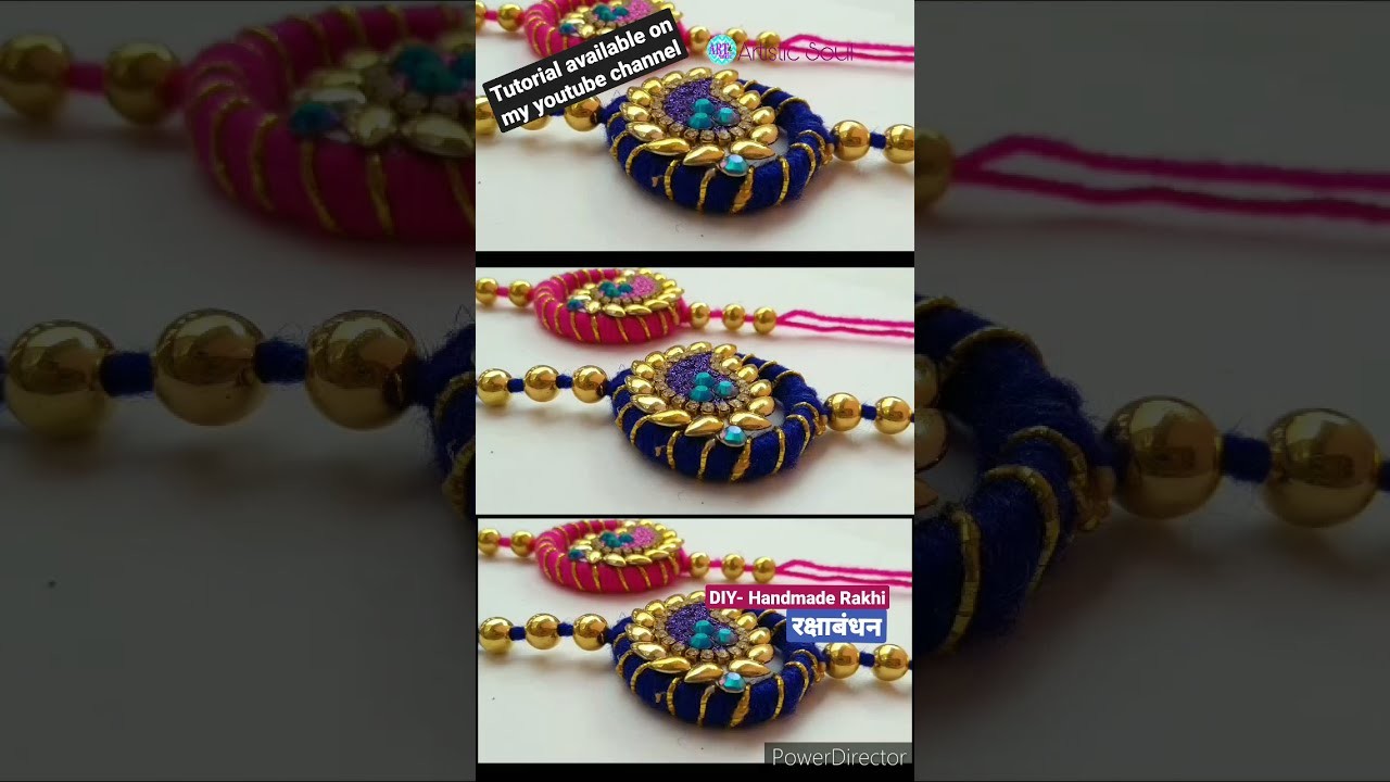 Handmade Rakhi | Rakshabandhan    #shorts #rakhi  #rakshabandhan #DIY@ArtisticSoulCrafts