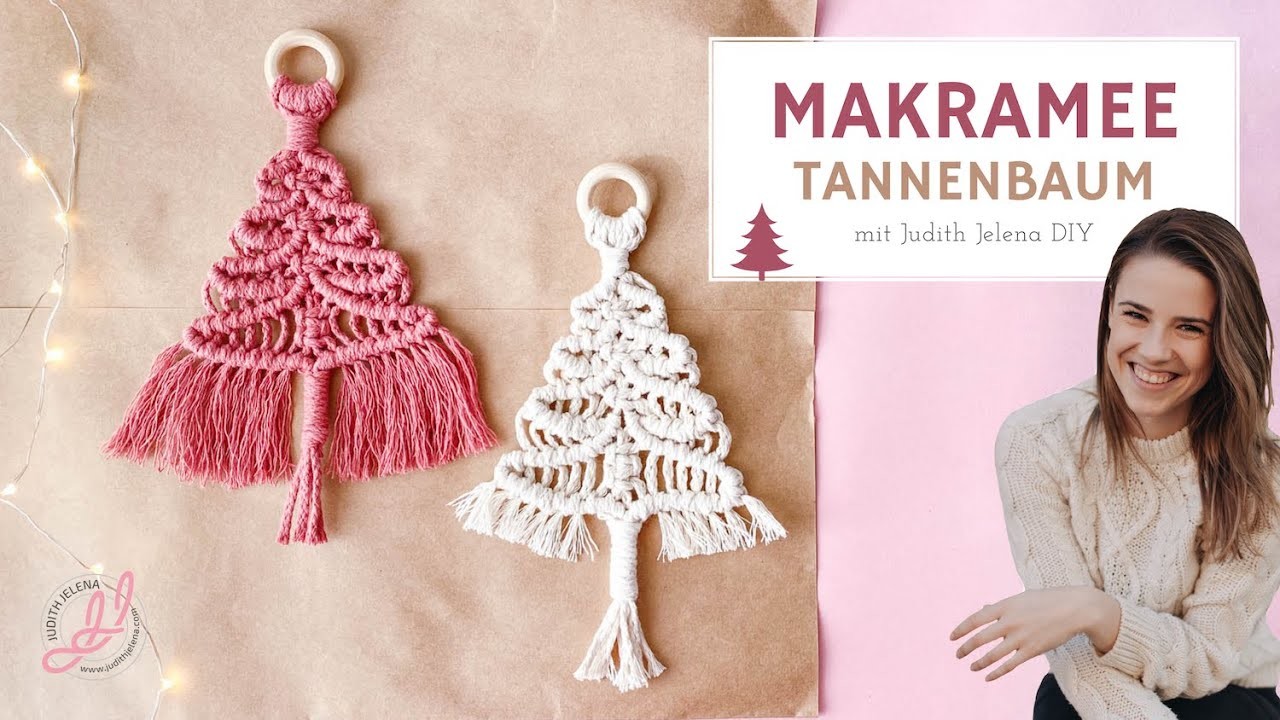 Makramee Tannenbaum knüpfen | DIY | Weihnachtsbaum Anleitung