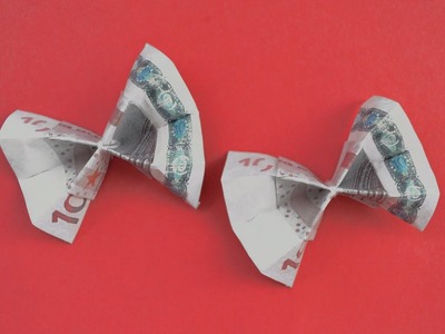 Origami SCHLEIFE Geldgeschenk GELD FALTEN | Geschenk  | Money BOW | Tutorial by Euro Origami