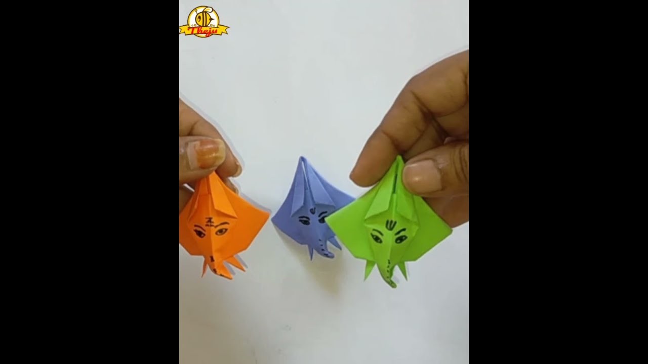 Paper Ganesha | Origami Ganesha | shorts | DIY