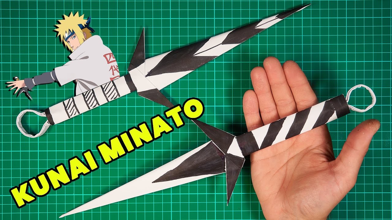 Wie man ein Papier Kunai Minato macht - Papier Ninja Kunai