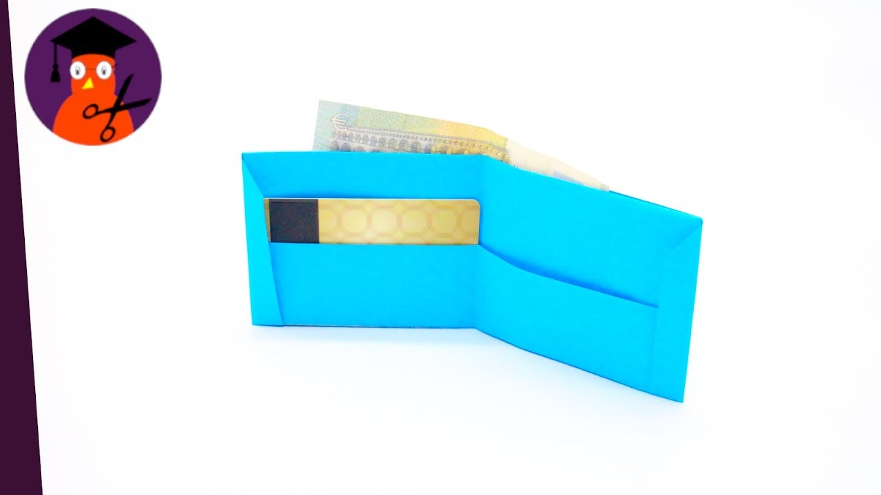 Basteln mit Papier Geldbörse selber falten als DIY Geschenk #wplus.tv