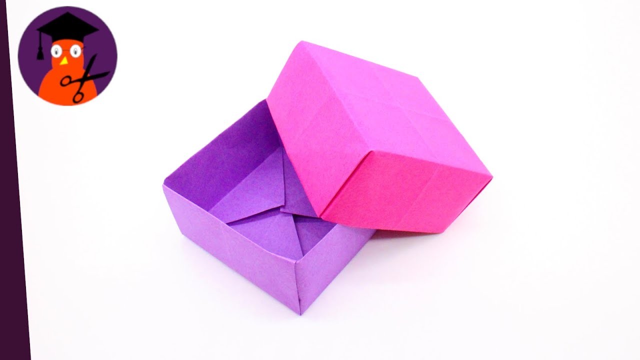 Basteln mit Papier Schachtel Origami DIY Geschenk für Geburtstag, Weihnachten & Hochzeit #wplus.tv